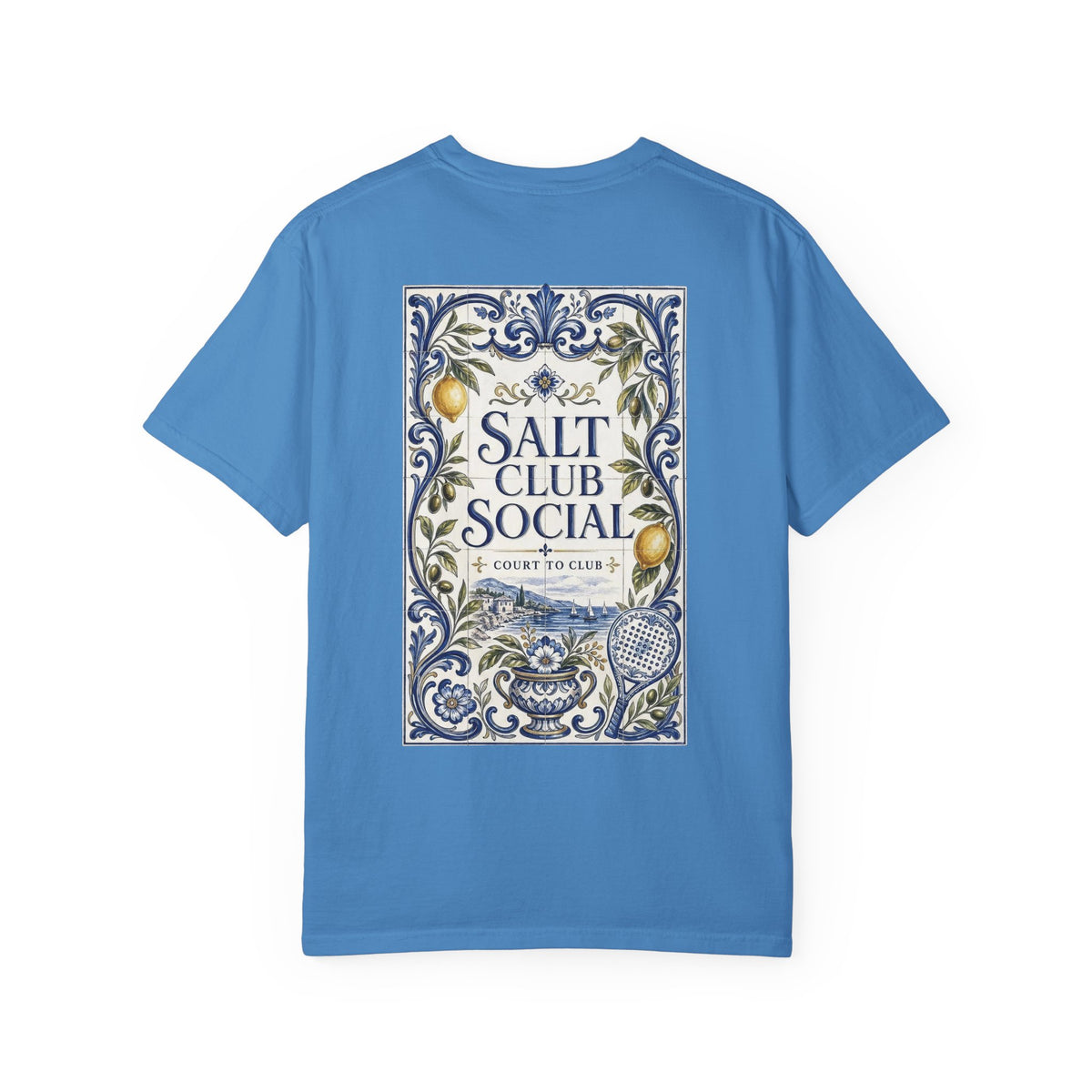 Salt Club Social Ornamental Lemon Tile T-Shirt