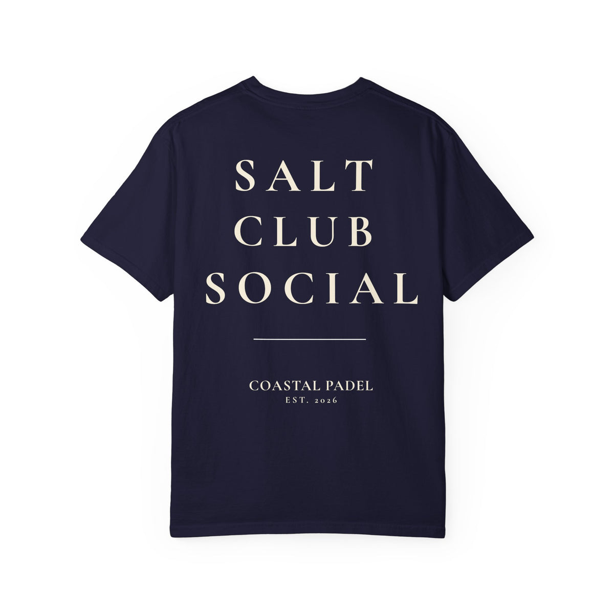 Salt Club Social T-Shirt | Coastal Padel Typography Tee