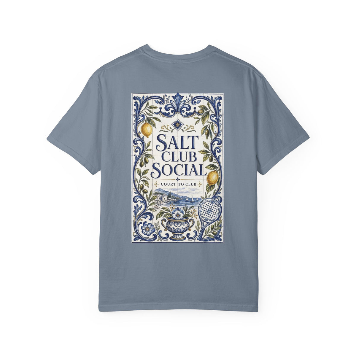 Salt Club Social Ornamental Lemon Tile T-Shirt