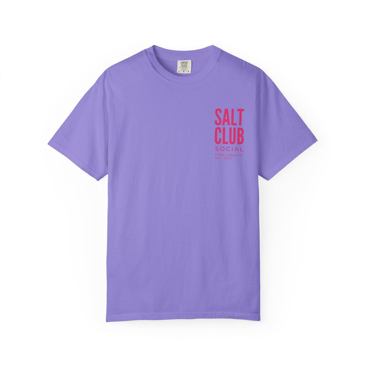 Salt Club abstract pink wave T-Shirt, Salt Club SoCal logo