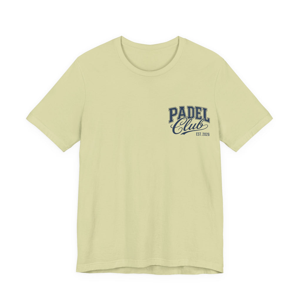 Padel Club Graphic Tee, Padel Rackets, Palm Trees, Court Design, Varsity T-shirt
