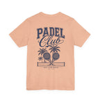Padel Club Graphic Tee, Padel Rackets, Palm Trees, Court Design, Varsity T-shirt