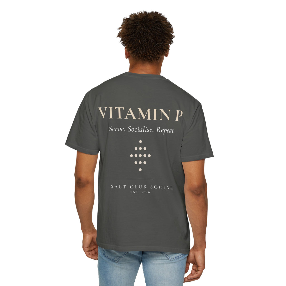 Vitamin P graphic T-shirt | Salt Club Social logo tee, Padel T shirt