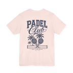 Padel Club Graphic Tee, Padel Rackets, Palm Trees, Court Design, Varsity T-shirt