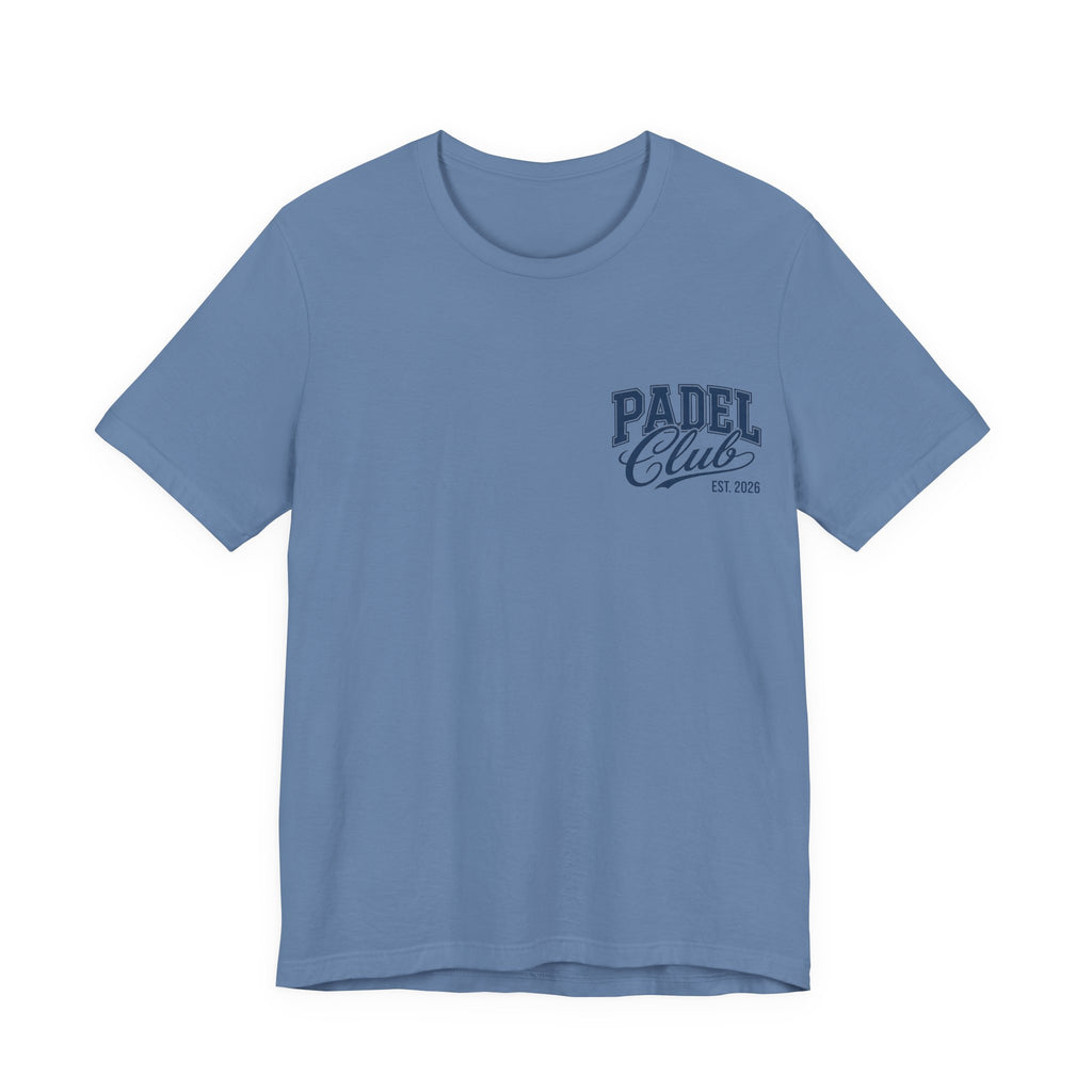 Padel Club Graphic Tee, Padel Rackets, Palm Trees, Court Design, Varsity T-shirt