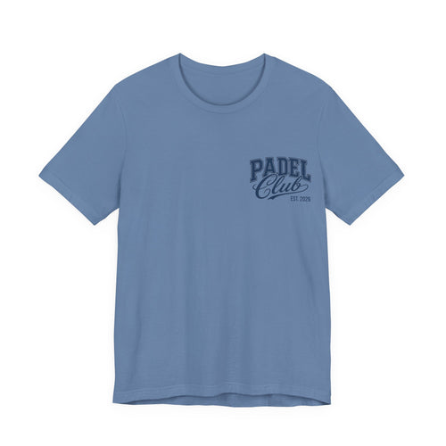 Padel Club Graphic Tee, Padel Rackets, Palm Trees, Court Design, Varsity T-shirt