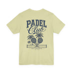 Padel Club Graphic Tee, Padel Rackets, Palm Trees, Court Design, Varsity T-shirt