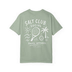 Salt Club Social Padel Paddle T-shirt | Beach Palm Waves Design