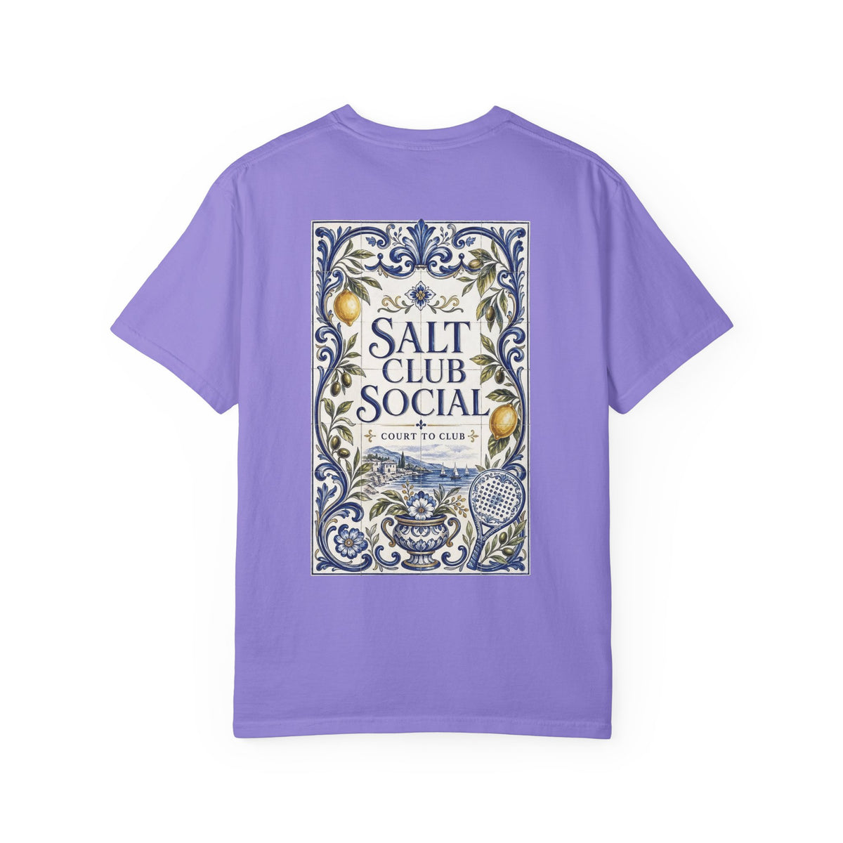 Salt Club Social Ornamental Lemon Tile T-Shirt