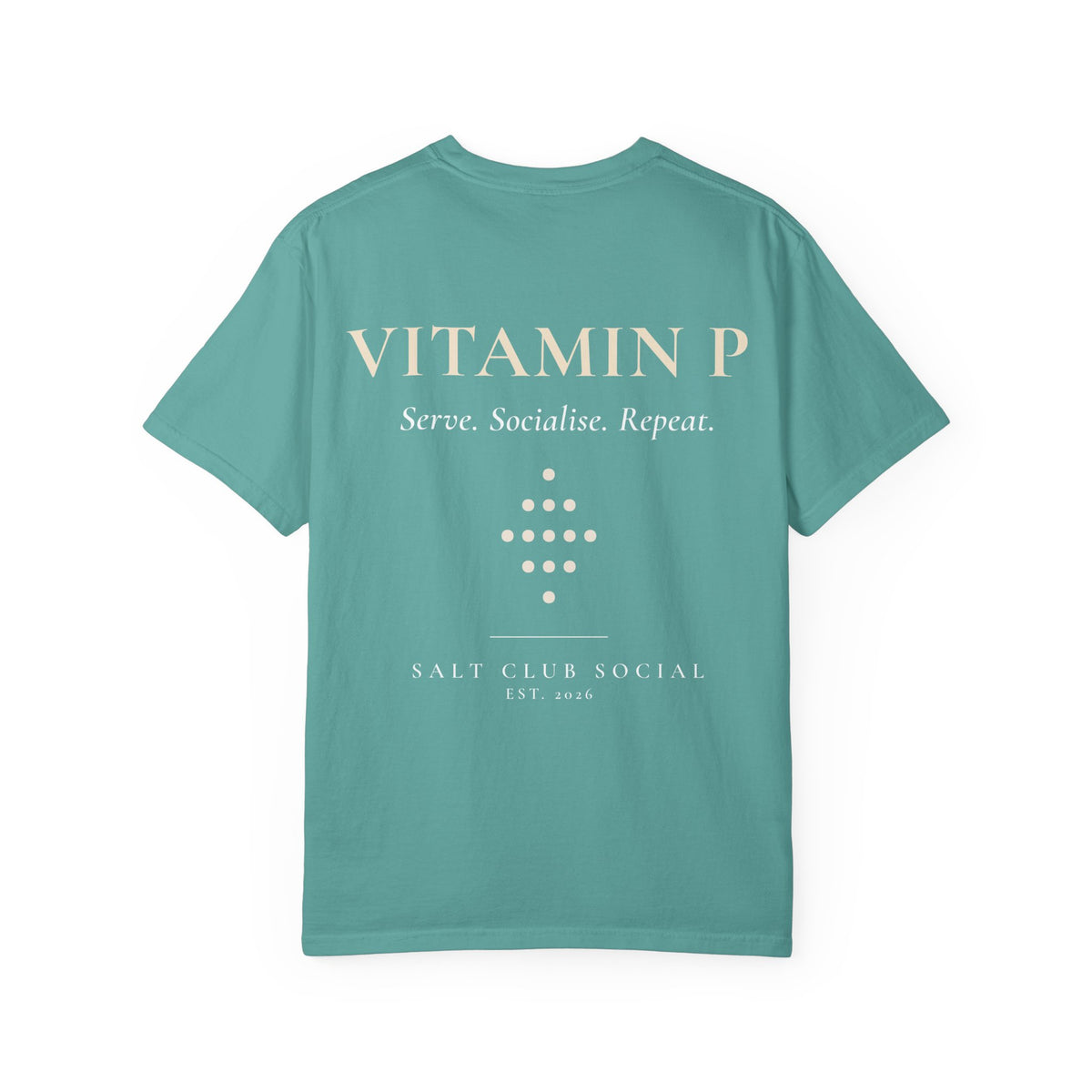 Vitamin P graphic T-shirt | Salt Club Social logo tee, Padel T shirt