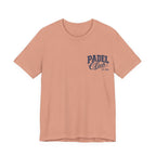 Padel Club Graphic Tee, Padel Rackets, Palm Trees, Court Design, Varsity T-shirt