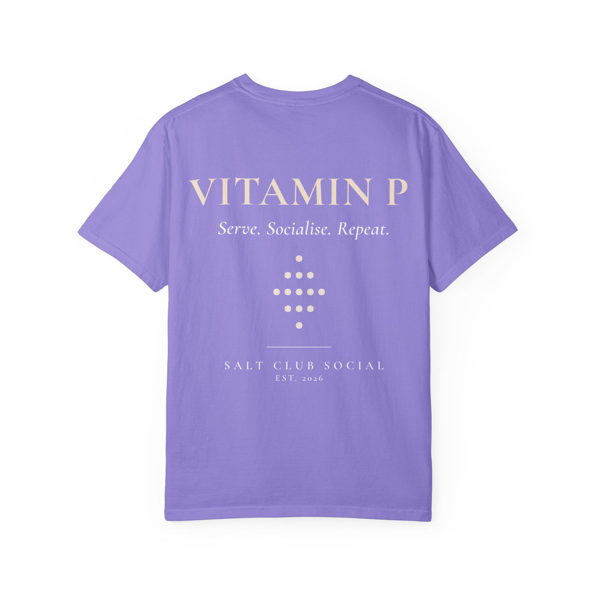 Vitamin P graphic T-shirt | Salt Club Social logo tee, Padel T shirt