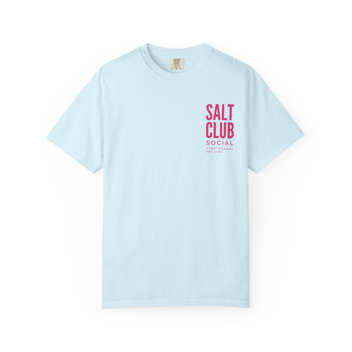 Salt Club abstract pink wave T-Shirt, Salt Club SoCal logo