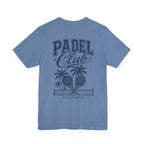 Padel Club Graphic Tee, Padel Rackets, Palm Trees, Court Design, Varsity T-shirt
