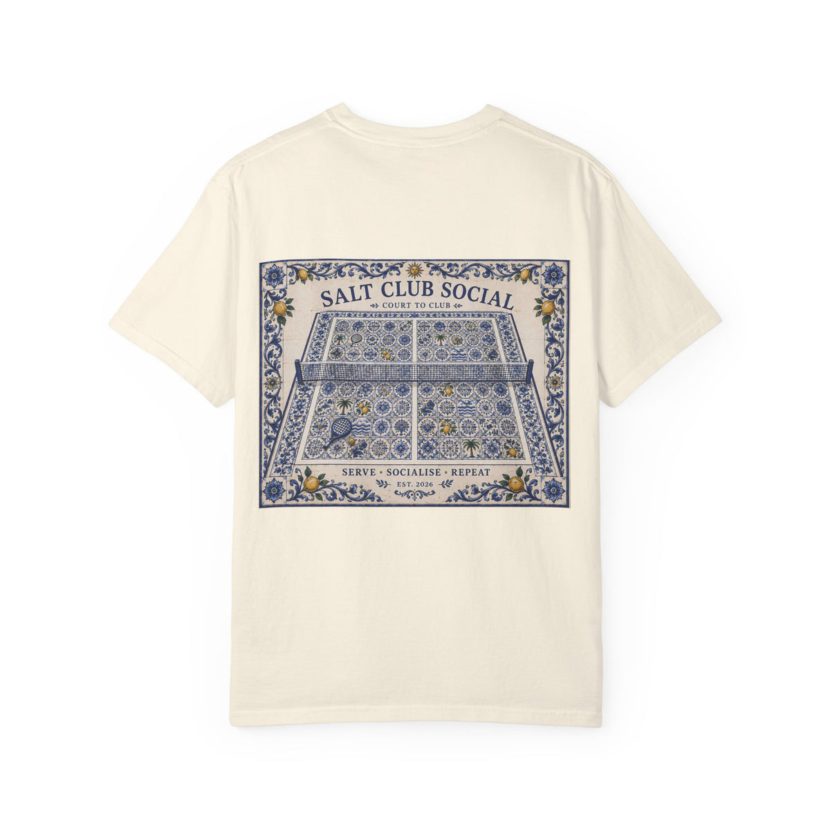 Salt Club Social Padel Court Illustration T-Shirt