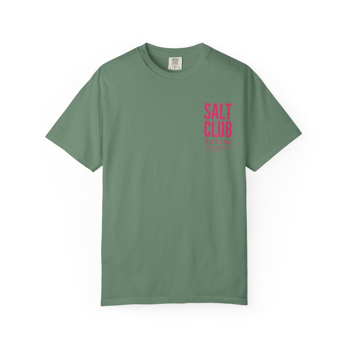 Salt Club abstract pink wave T-Shirt, Salt Club SoCal logo