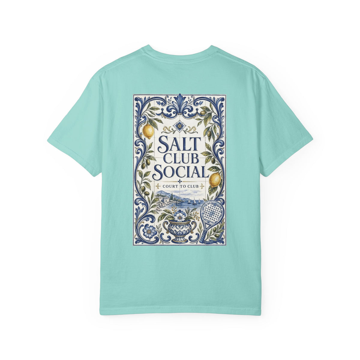 Salt Club Social Ornamental Lemon Tile T-Shirt