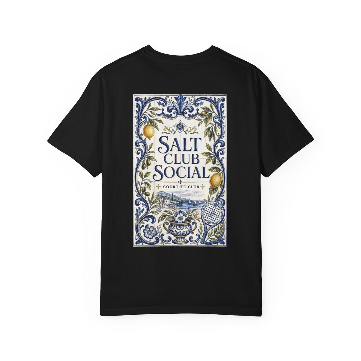 Salt Club Social Ornamental Lemon Tile T-Shirt