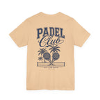 Padel Club Graphic Tee, Padel Rackets, Palm Trees, Court Design, Varsity T-shirt