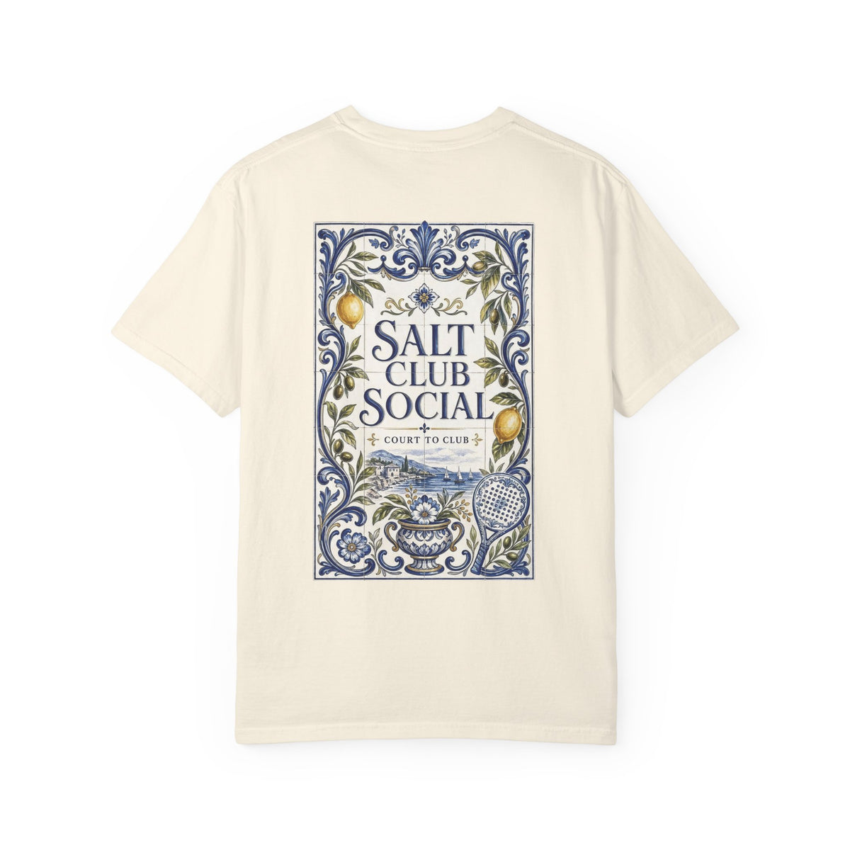 Salt Club Social Ornamental Lemon Tile T-Shirt