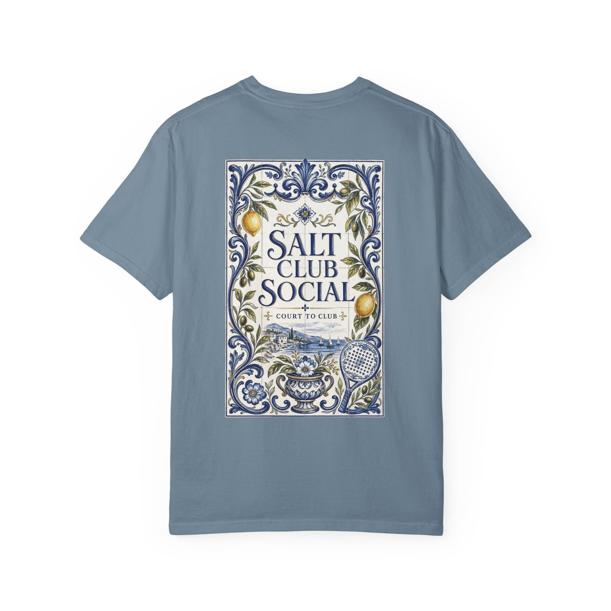 Salt Club Social Ornamental Lemon Tile T-Shirt