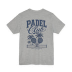 Padel Club Graphic Tee, Padel Rackets, Palm Trees, Court Design, Varsity T-shirt