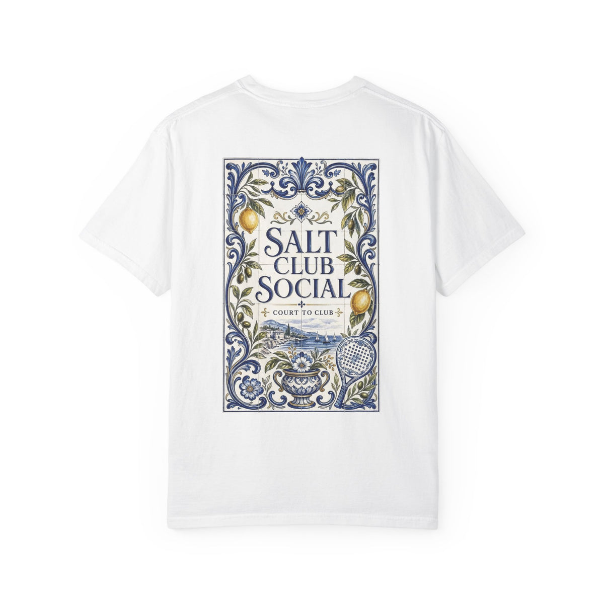 Salt Club Social Ornamental Lemon Tile T-Shirt
