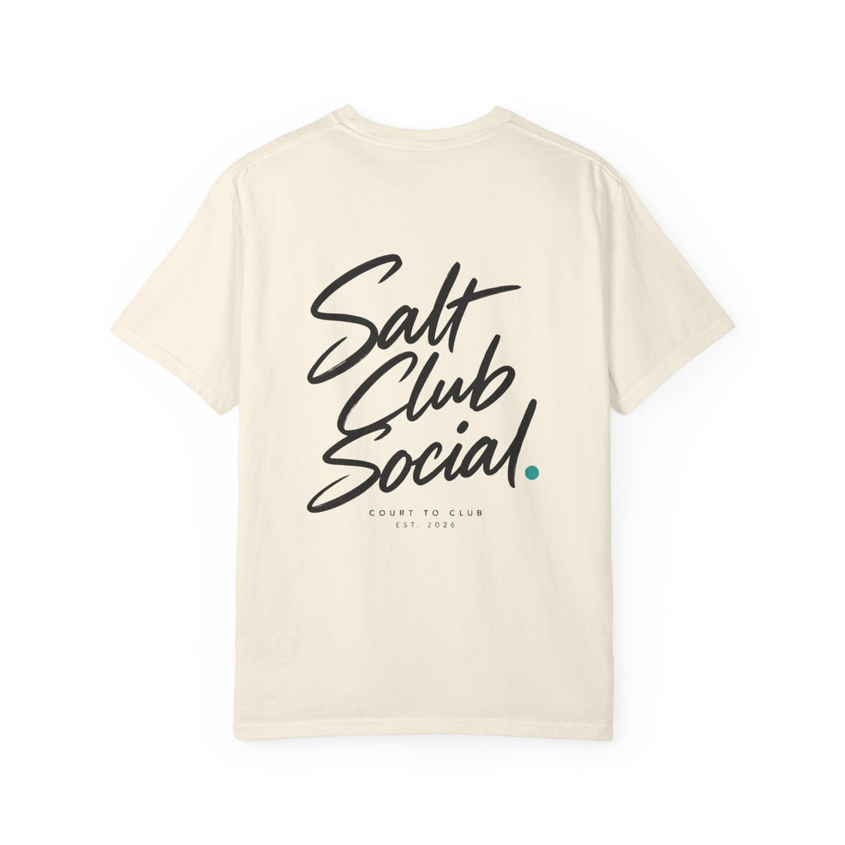 Salt Club Social Script Logo Tee