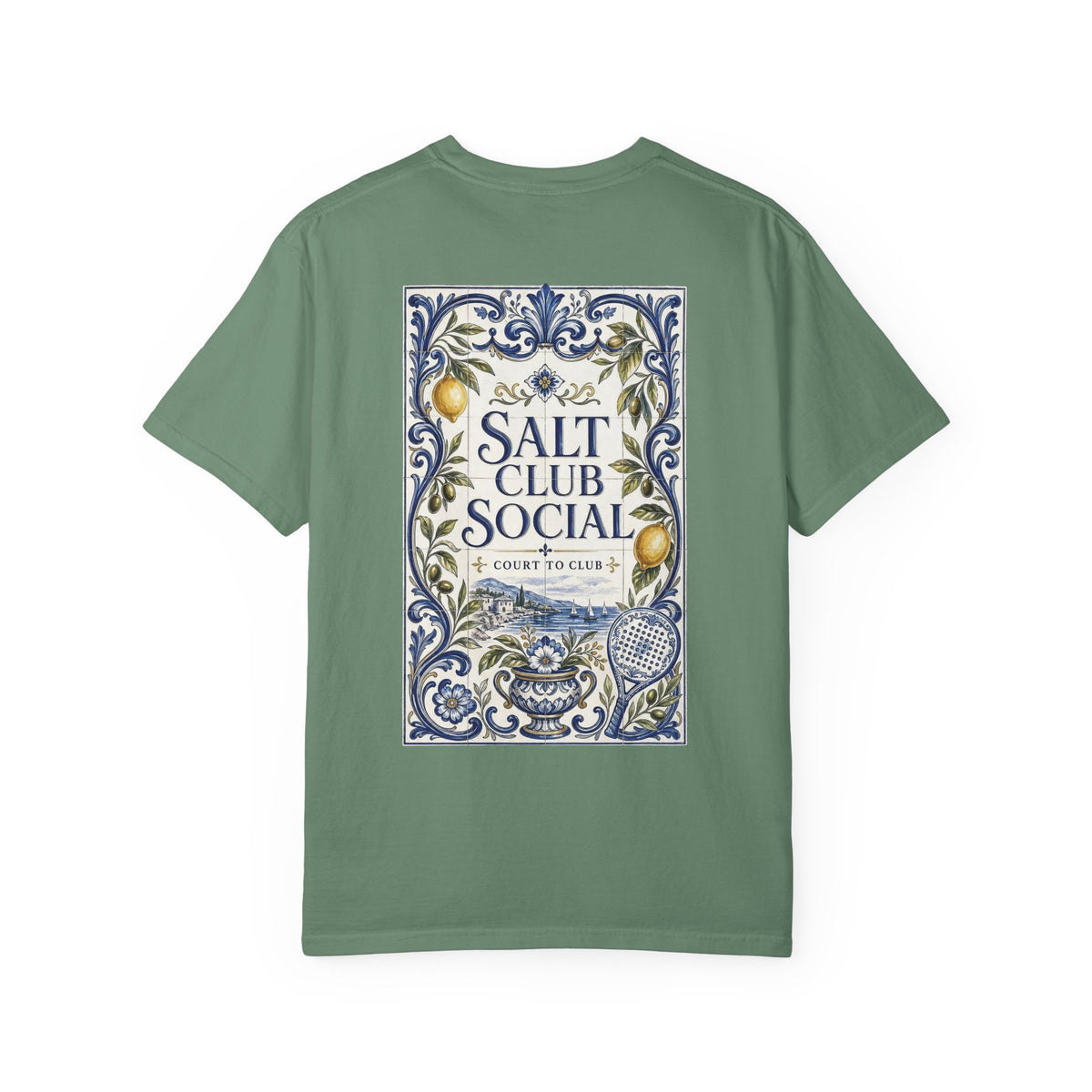 Salt Club Social Ornamental Lemon Tile T-Shirt