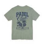 Padel Club Graphic Tee, Padel Rackets, Palm Trees, Court Design, Varsity T-shirt