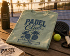 Padel Club Graphic Tee, Padel Rackets, Palm Trees, Court Design, Varsity T-shirt