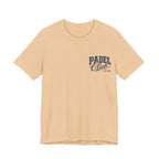 Padel Club Graphic Tee, Padel Rackets, Palm Trees, Court Design, Varsity T-shirt