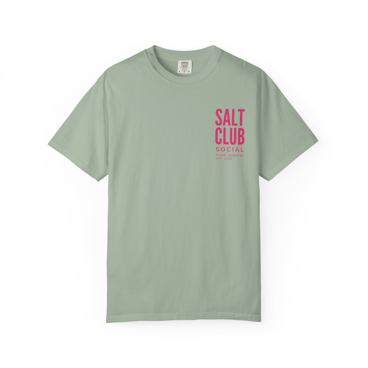 Salt Club abstract pink wave T-Shirt, Salt Club SoCal logo
