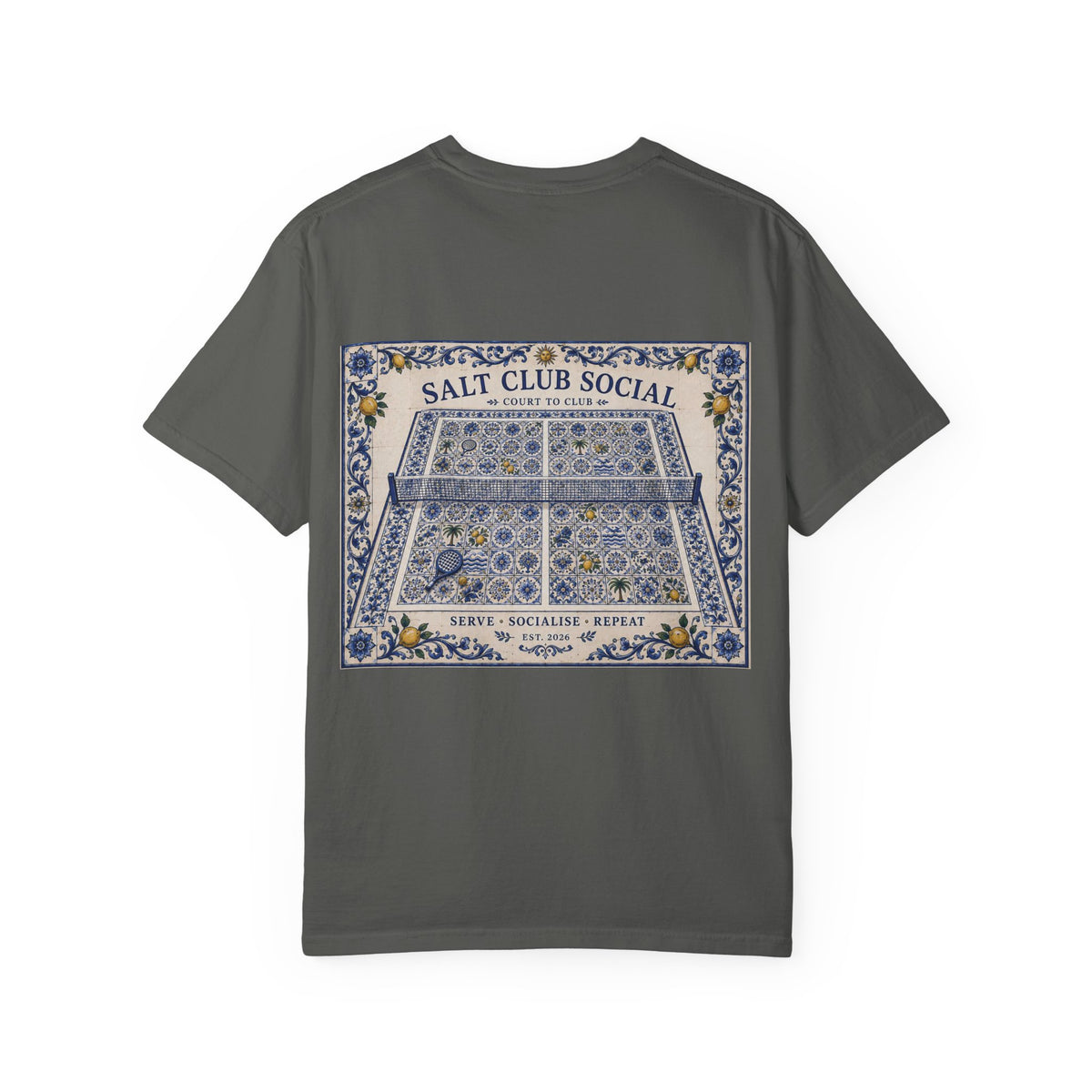 Salt Club Social Padel Court Illustration T-Shirt