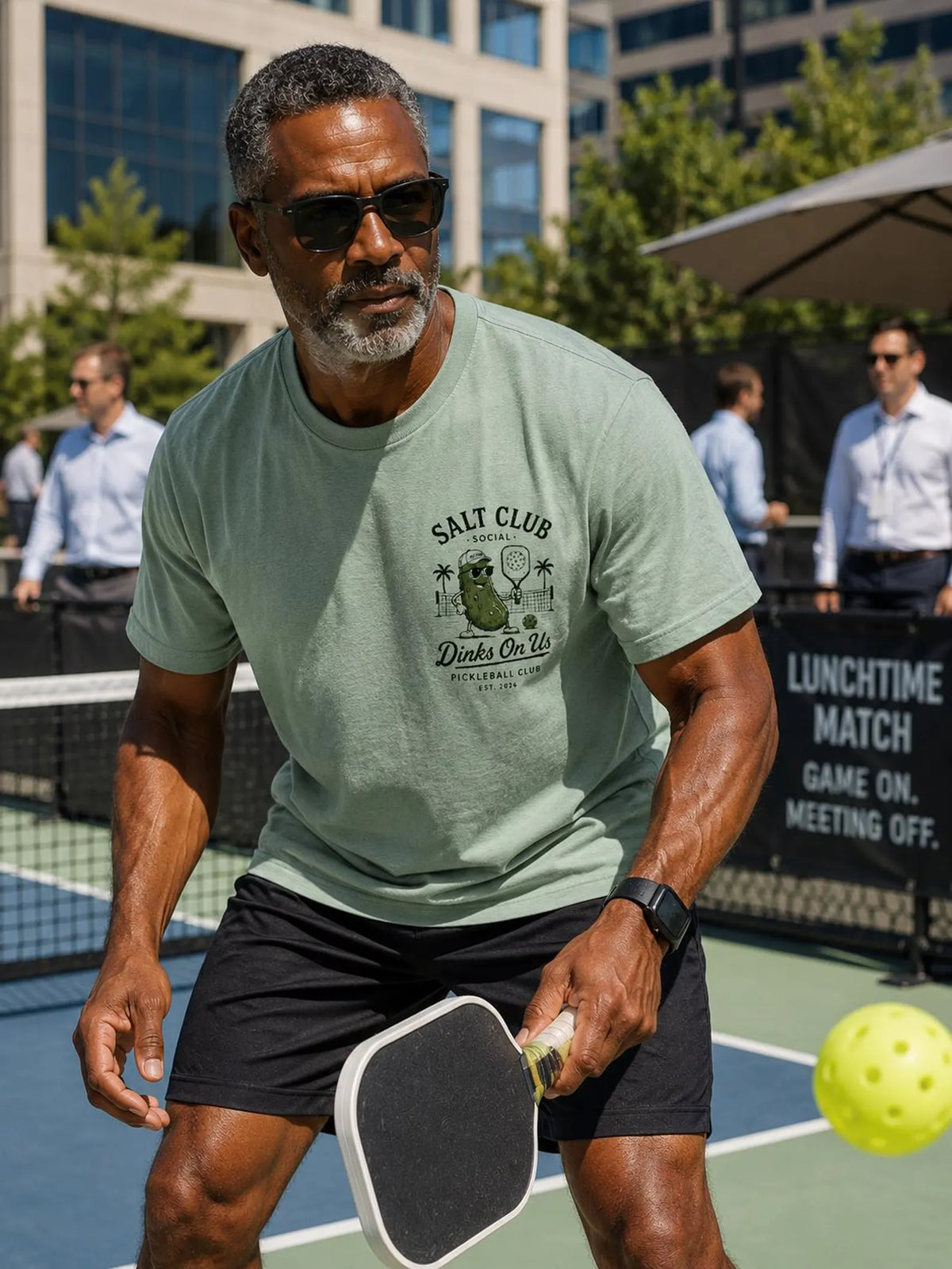 Salt Club Pickleball Pickle Dinks On Us T-shirt
