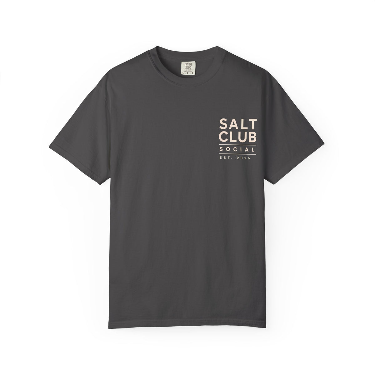 Salt Club Social graphic T-shirt | Tennis court design, EST. 2026