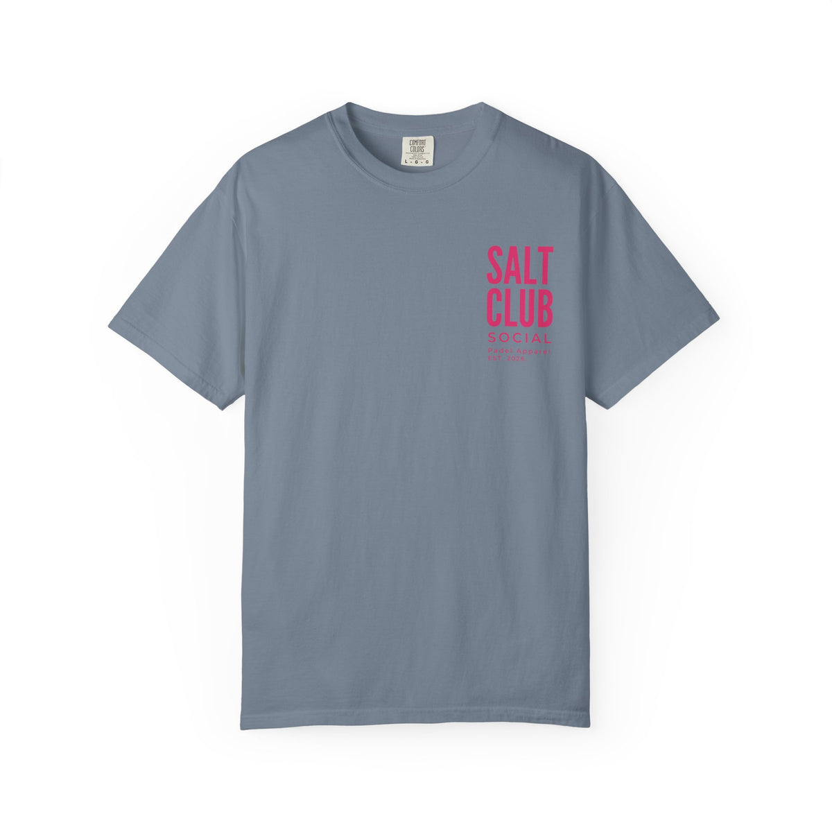 Salt Club abstract pink wave T-Shirt, Salt Club SoCal logo