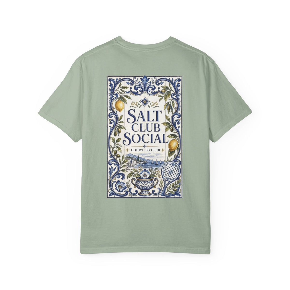 Salt Club Social Ornamental Lemon Tile T-Shirt