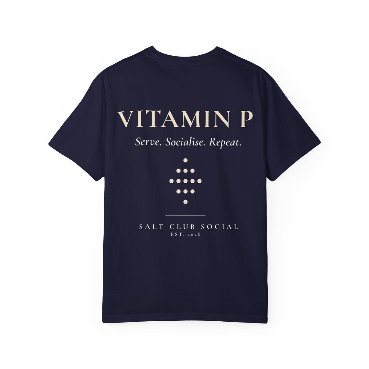 Vitamin P graphic T-shirt | Salt Club Social logo tee, Padel T shirt