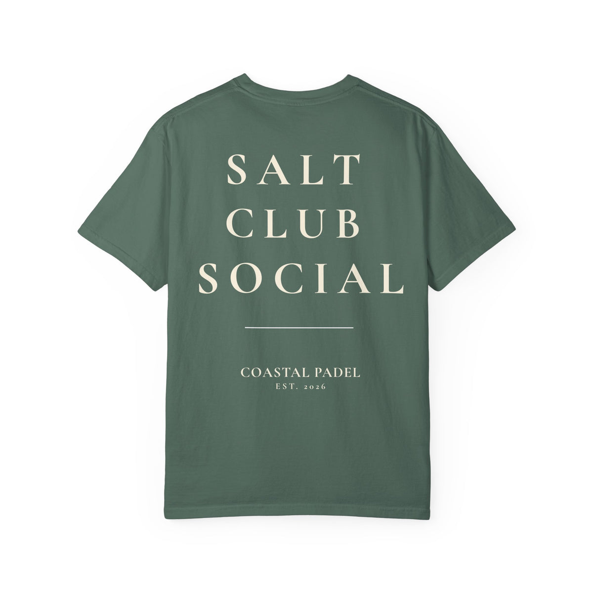 Salt Club Social T-Shirt | Coastal Padel Typography Tee