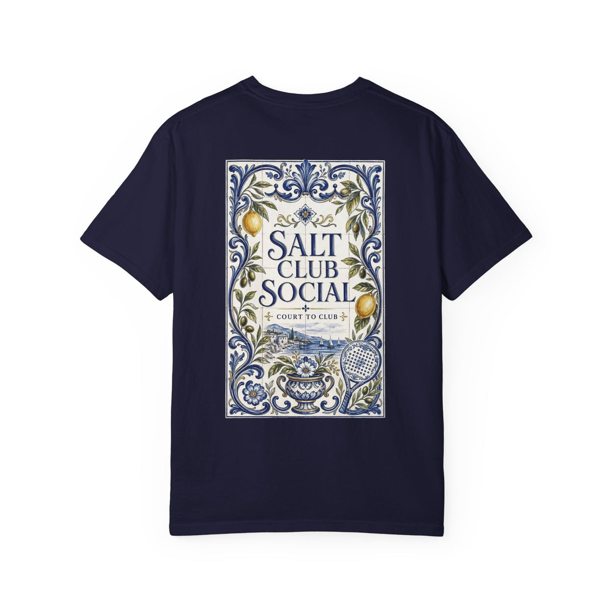 Salt Club Social Ornamental Lemon Tile T-Shirt