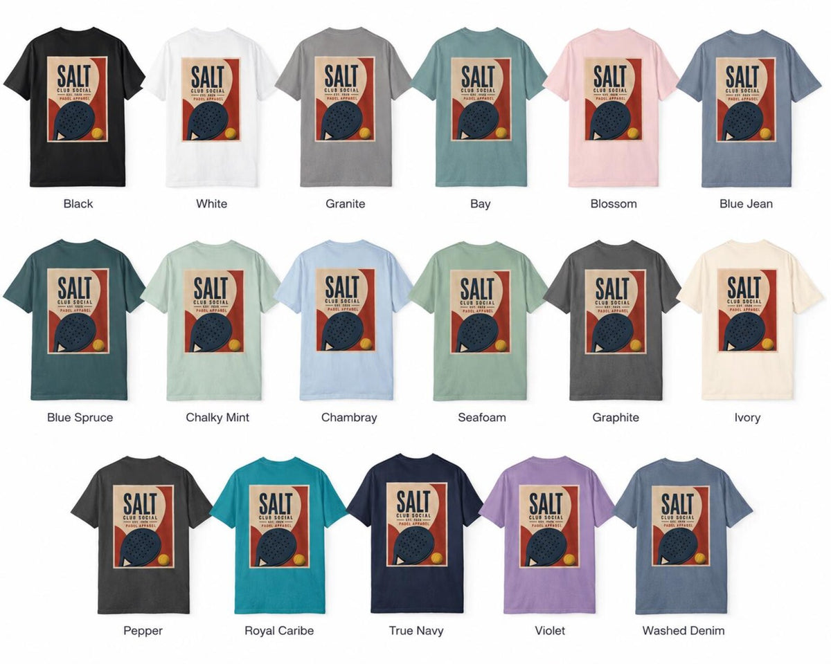 Salt Club Padel Graphic T-Shirt | Padel Poster Design