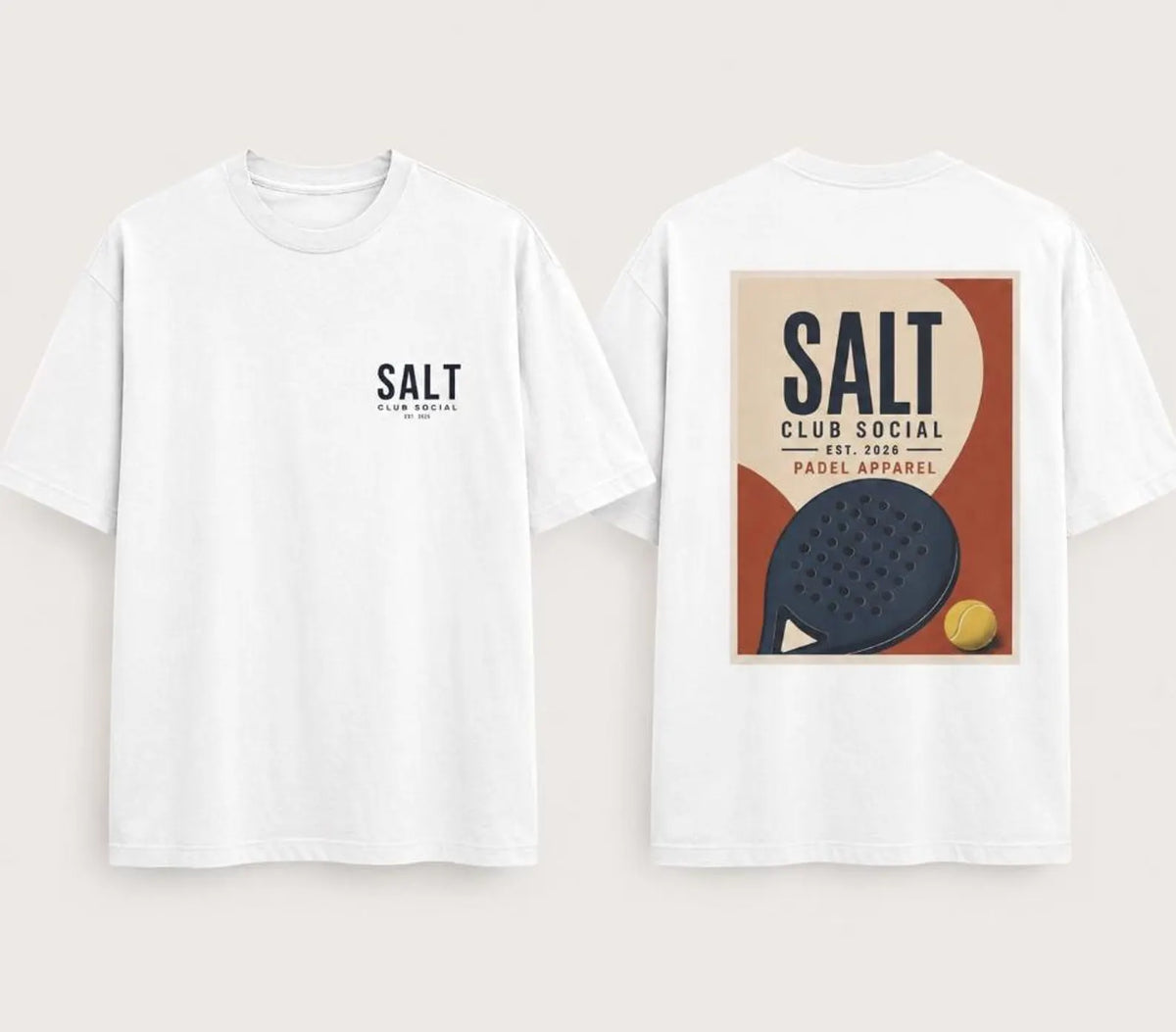 Salt Club Padel Graphic T-Shirt | Padel Poster Design