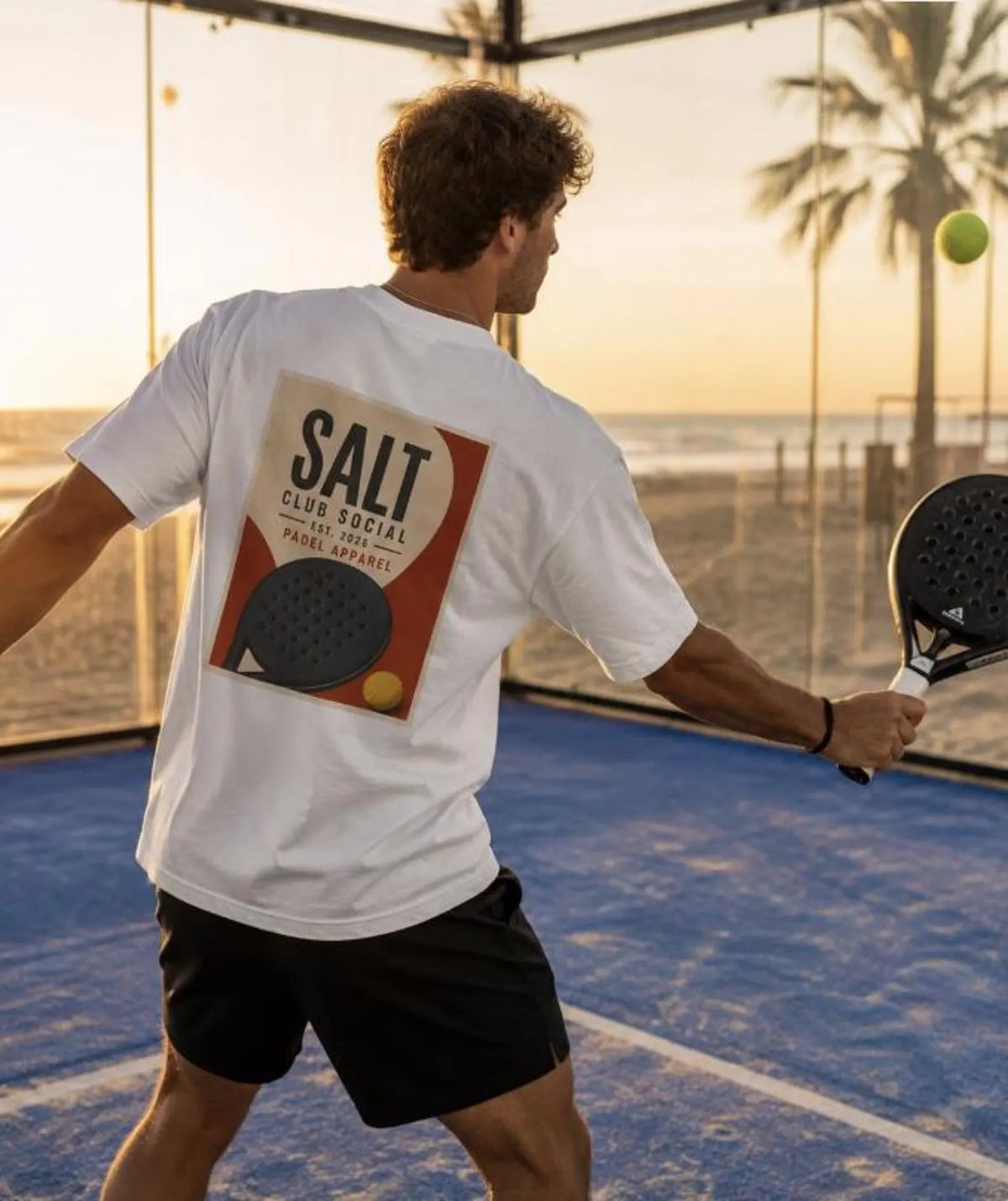 Salt Club Padel Graphic T-Shirt | Padel Poster Design