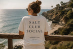 Salt Club Social T-Shirt | Coastal Padel Typography Tee