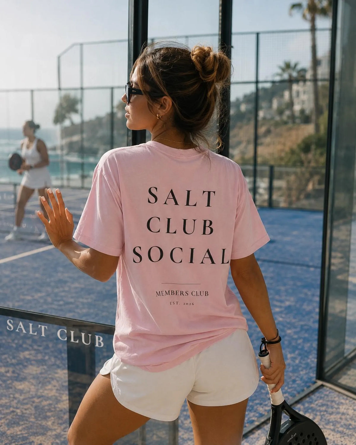 Salt Club Social T-Shirt | Coastal Padel Typography Tee