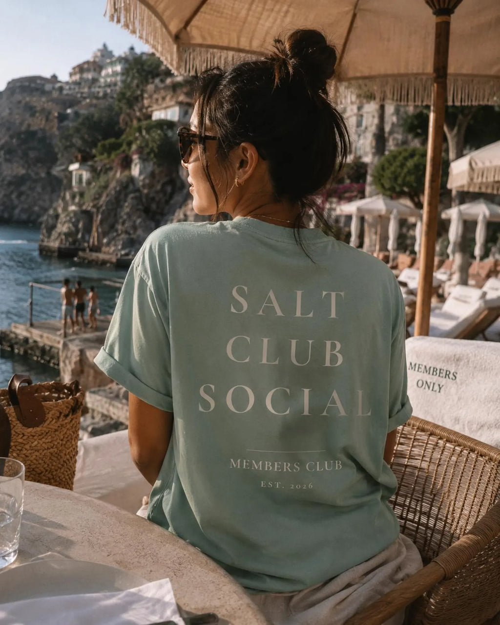 Salt Club Social T-Shirt | Coastal Padel Typography Tee