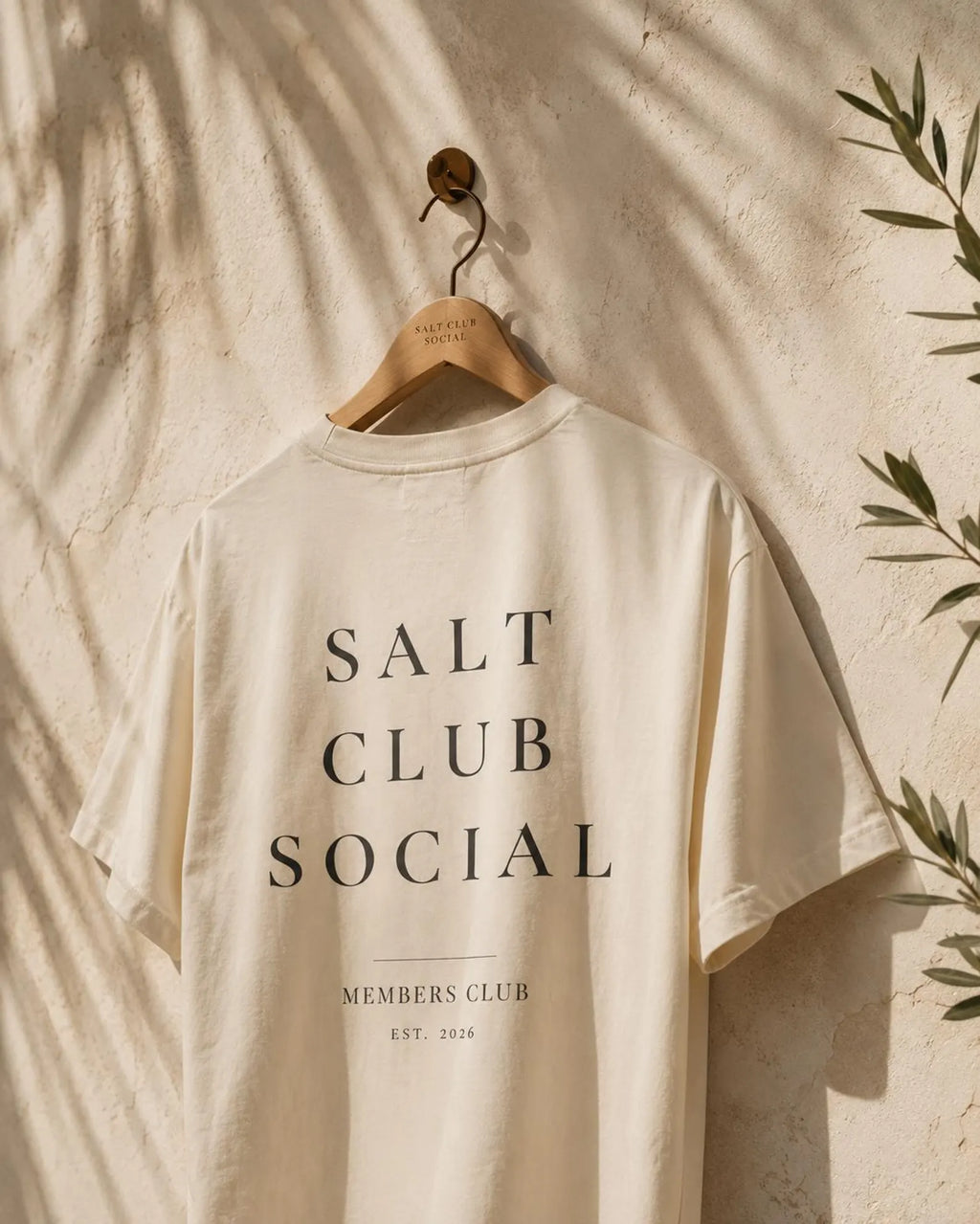 Salt Club Social T-Shirt | Coastal Padel Typography Tee