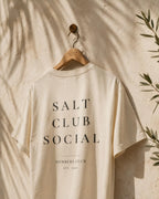 Salt Club Social T-Shirt | Coastal Padel Typography Tee