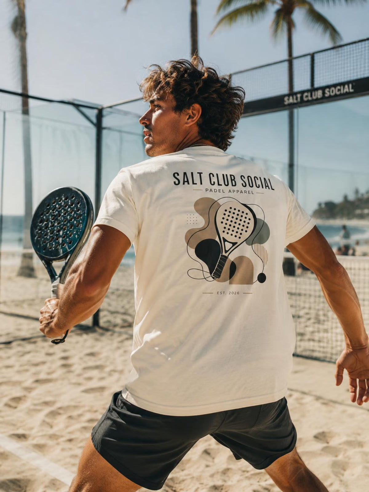 Salt Club Abstract Racket Tee
